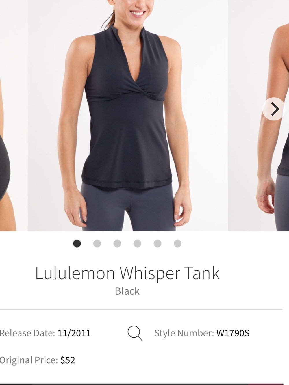 lululemon athletica Whisper Tank - Black 4